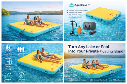 AquaHaven™ Floating Island (8×6)